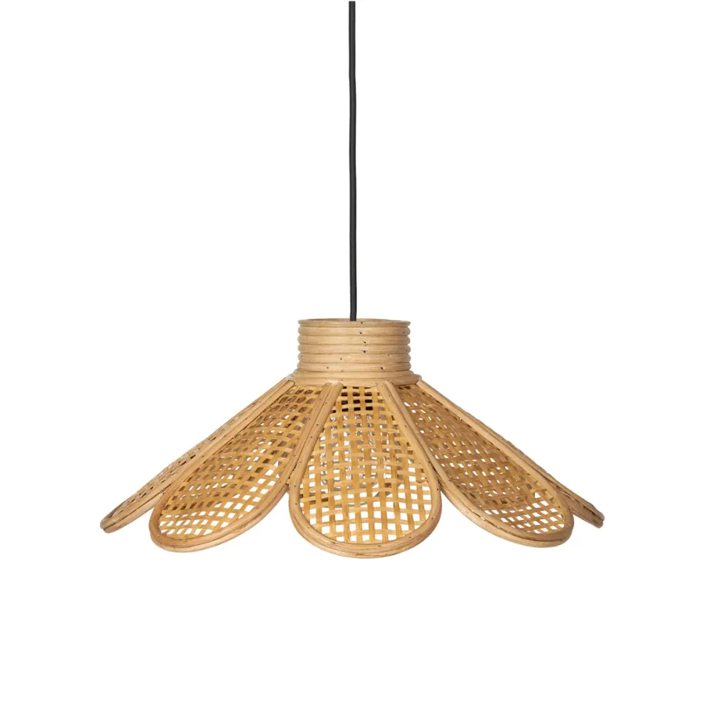 KidsDepot - Rotan hanglamp bloem - Flore naturel