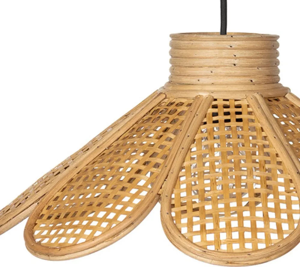 KidsDepot - Rotan hanglamp bloem - Flore naturel