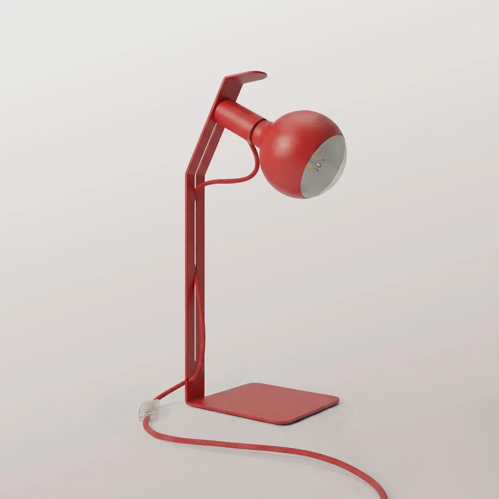 Koso Lucia - Tafellamp met UK Stekker - Rood