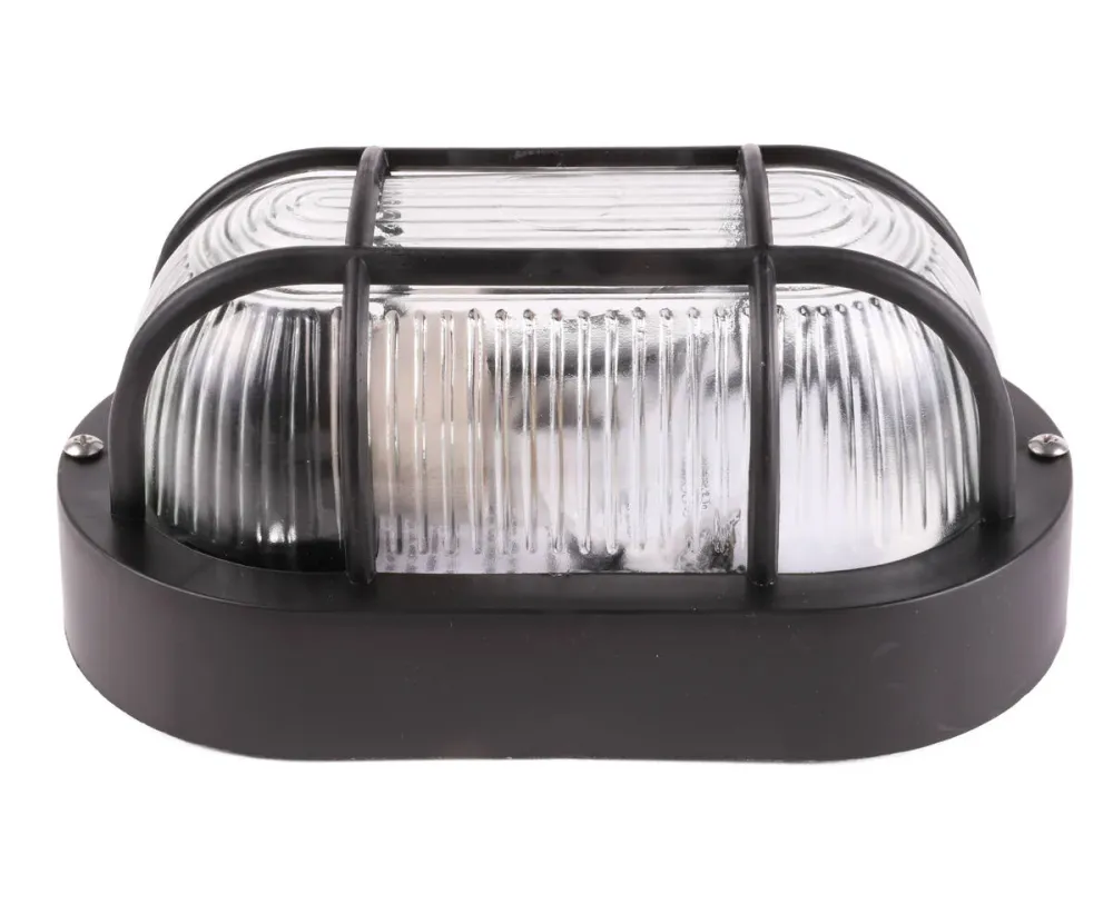 Bulleye Ovale Lamp Zwart - Modern Design, Ideaal voor Woonkamers L19