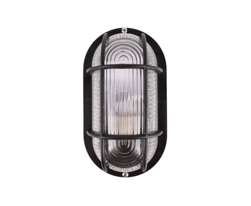 Bulleye Ovale Lamp Zwart - Modern Design, Ideaal voor Woonkamers L19