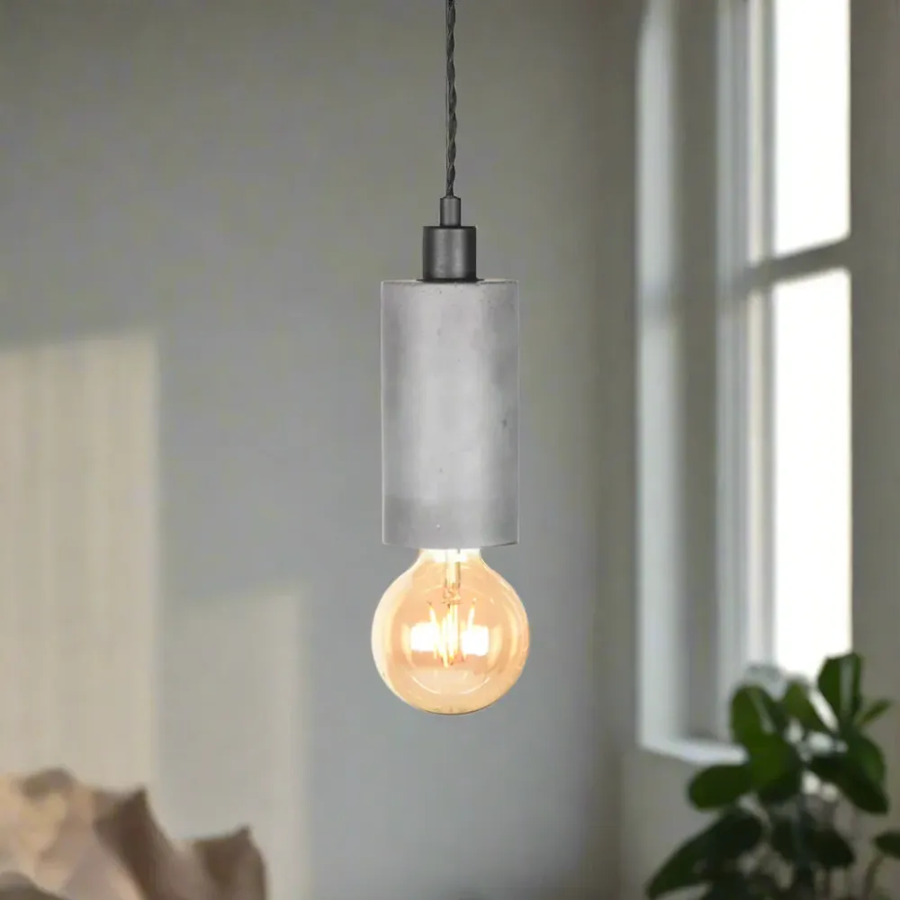 Hanglamp Fresco | 1 Lichts | Grijs Beton Label51