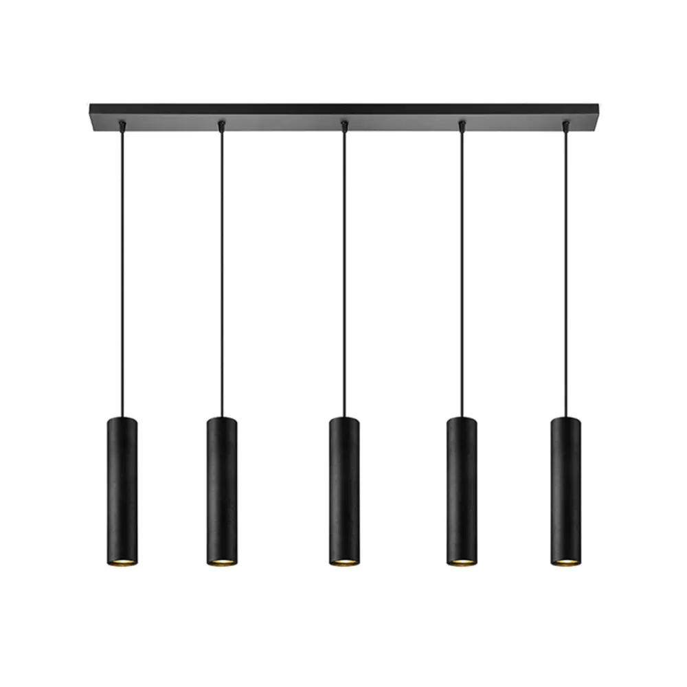 LABEL51 Hanglamp Ferroli - Zwart Metaal - 80x10x120cm