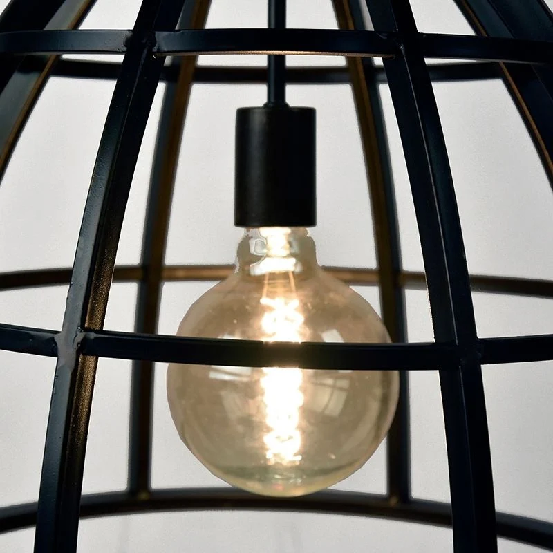 LABEL51 Hanglamp Lift - Zwart Metaal - 47x47x42cm