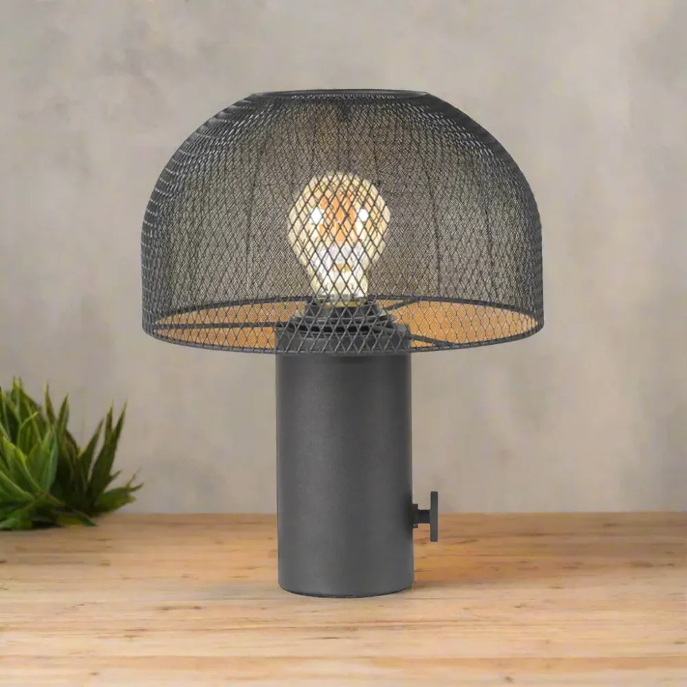 Tafellamp Fungo | Zwart Metaal Label51