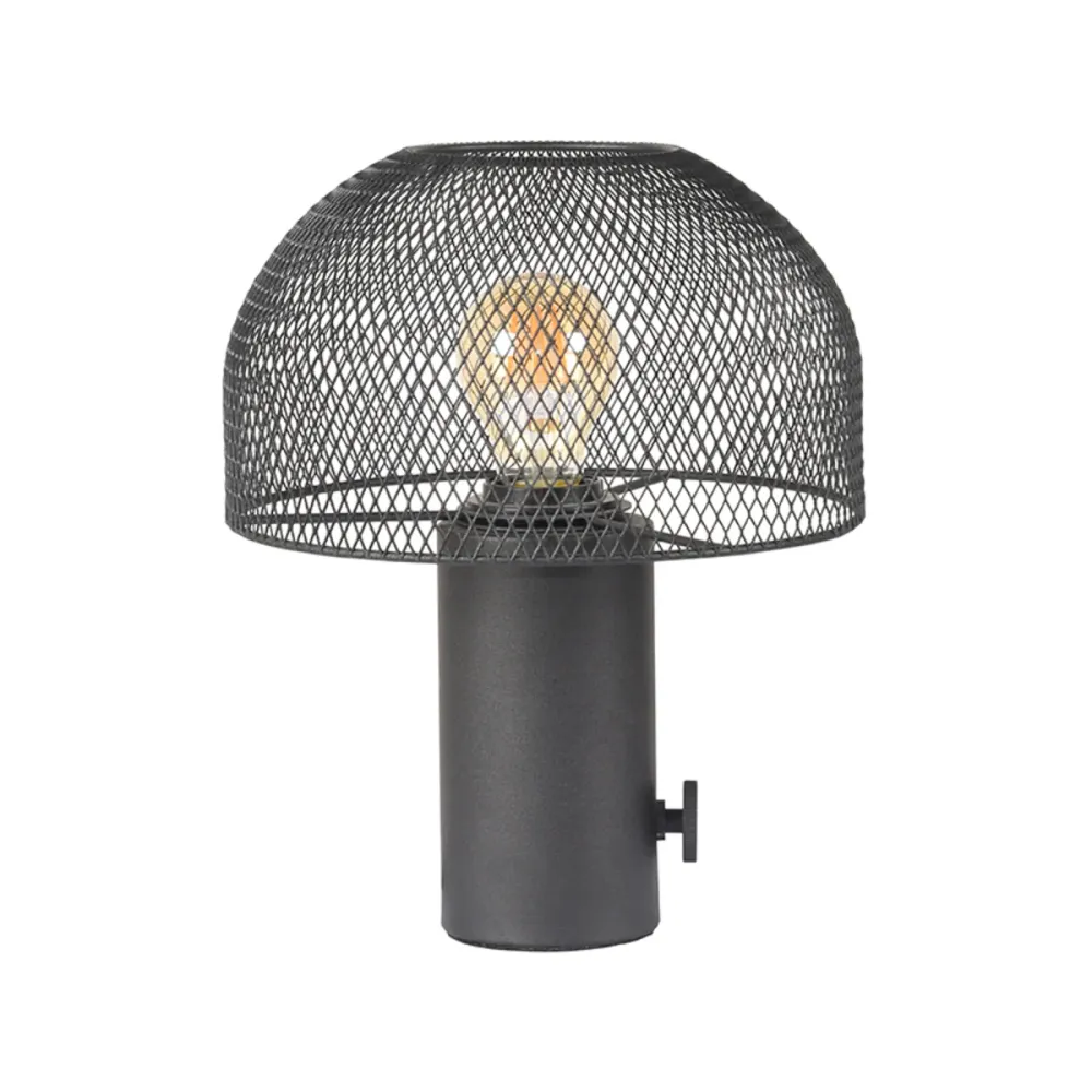 Tafellamp Fungo | Zwart Metaal Label51
