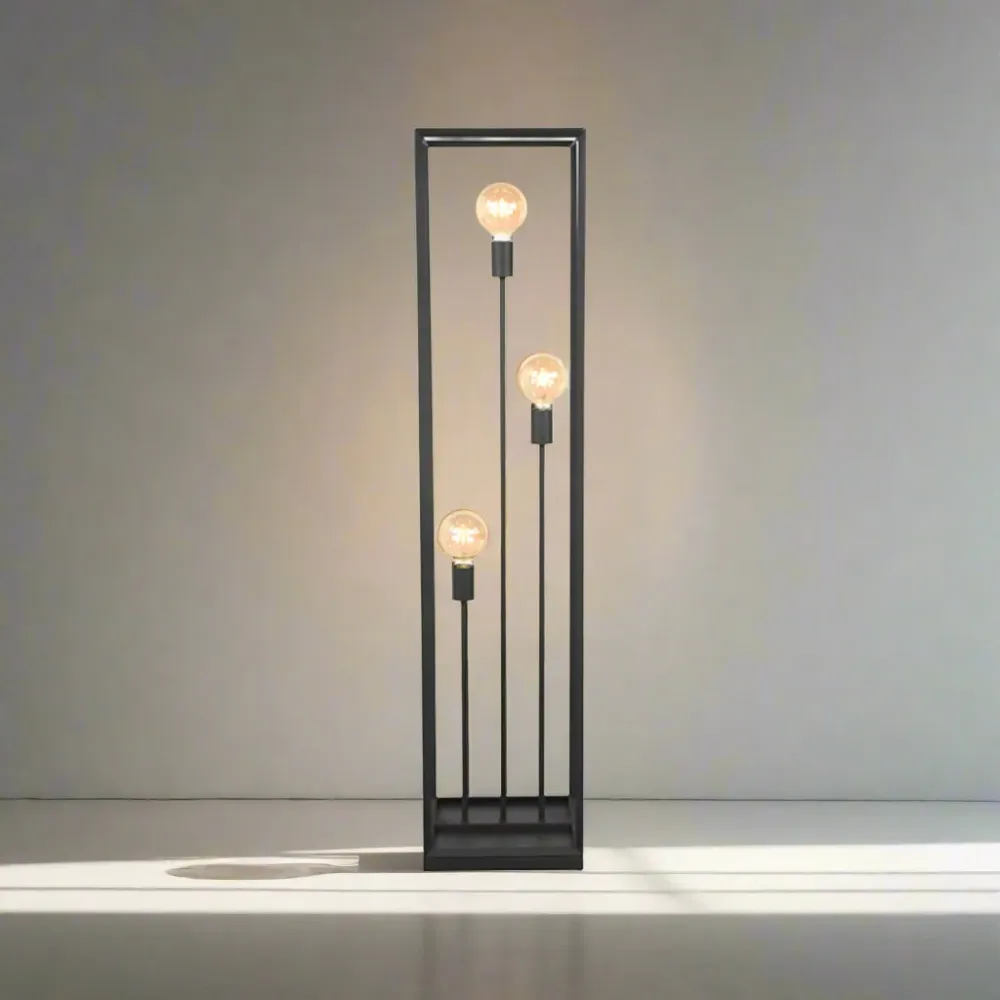 Vloerlamp Tetto | Zwart Metaal Label51
