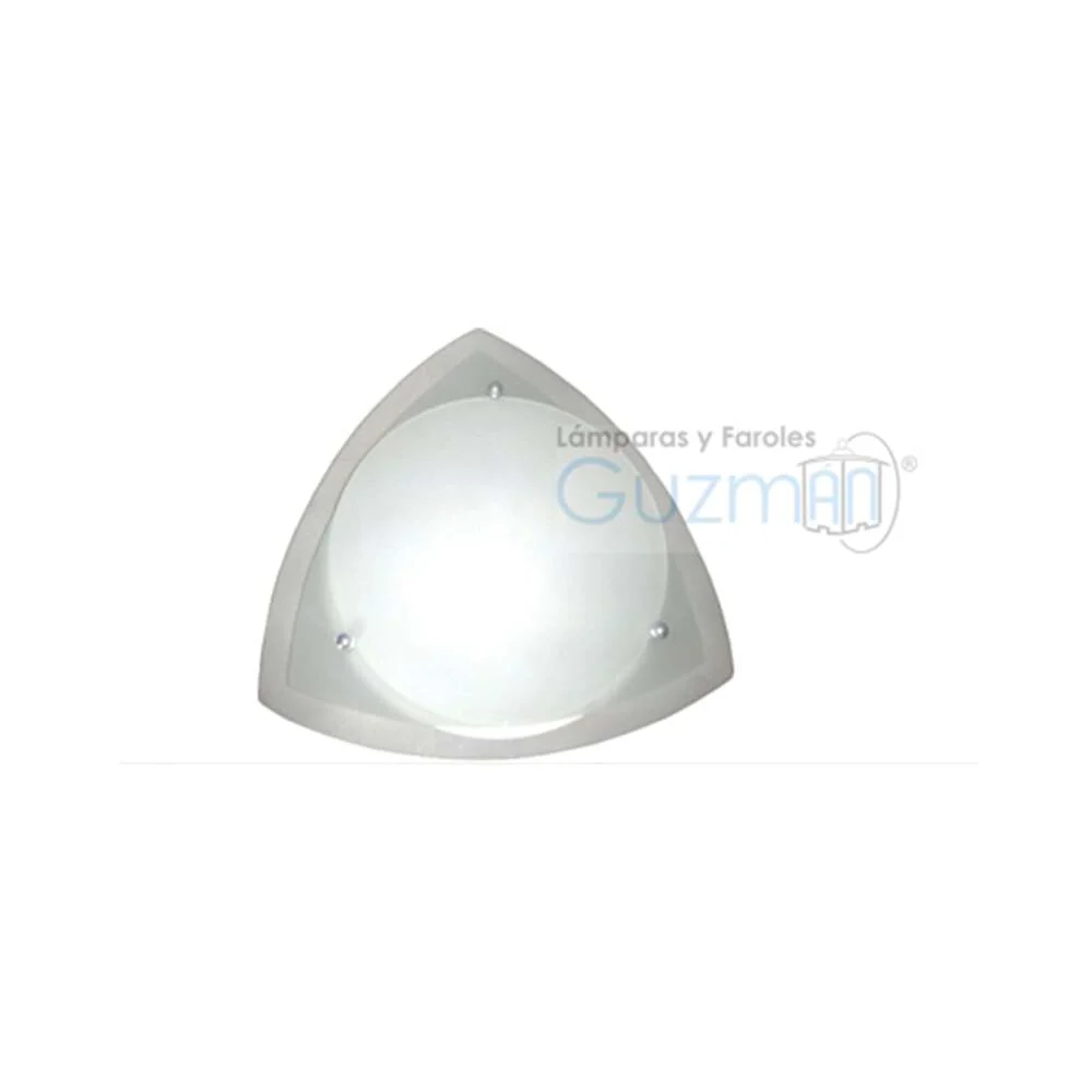 PLAFON CHICOCRISTAL FIGURA TRIANGULO 2 LUCES MCA GUZMAN LAMPARAS Y FAROLES GUZMAN