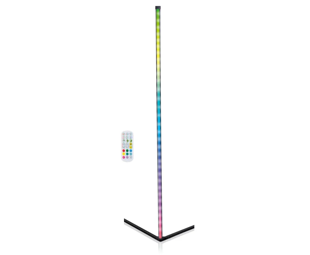 LED Hoeklamp 15W, RGB+W, 360lm, Muziek Sync, 140cm, USB Type-C