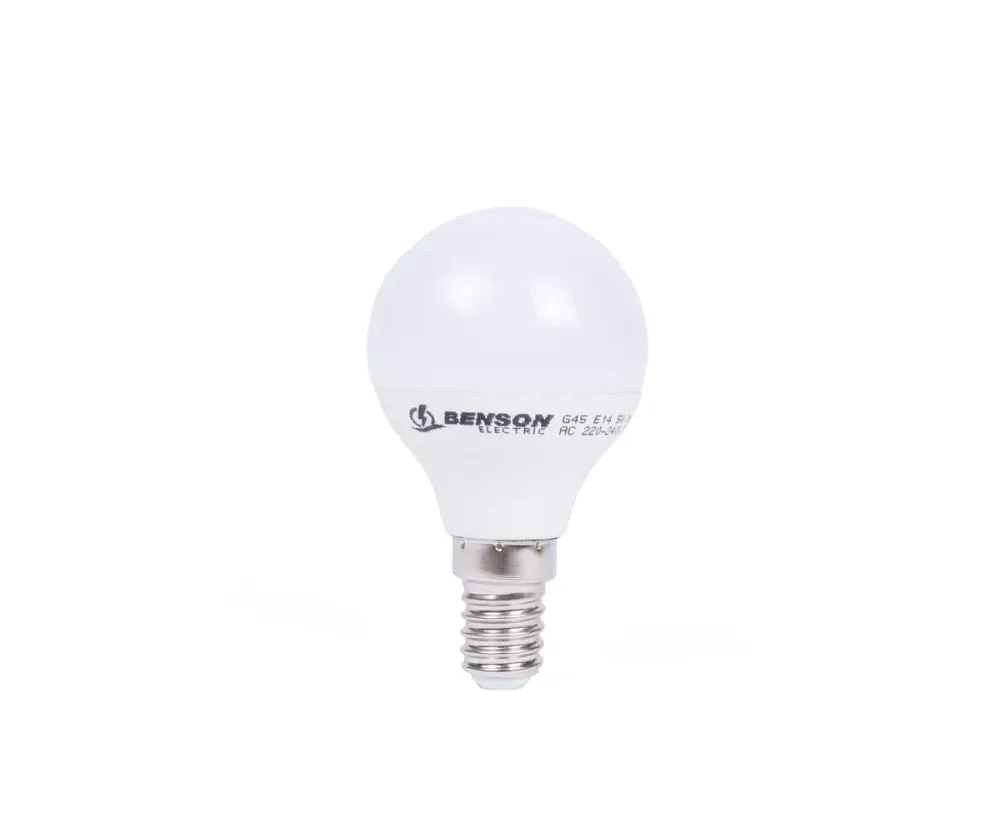LED Lamp G45 5W E14, Dimbaar, 400Lm, Warm Wit 3000K, 20.000 Uur