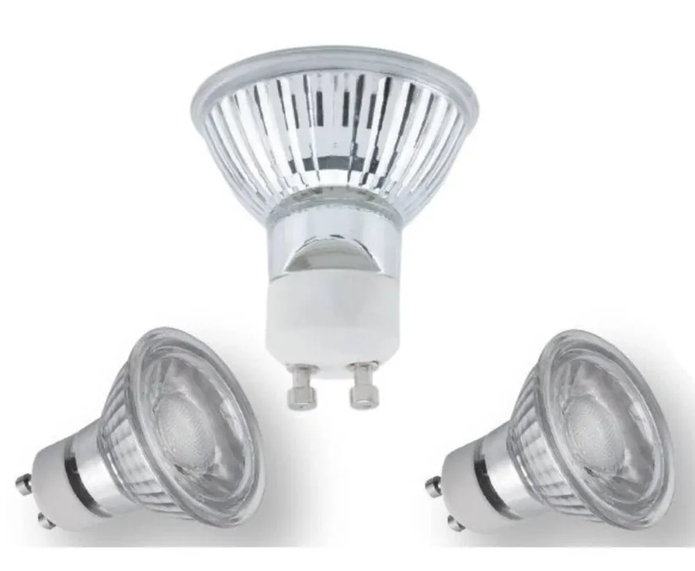 LED Lamp GU10 5W 3-delig, 400lm, 3000K, 25.000 uur, snelle start