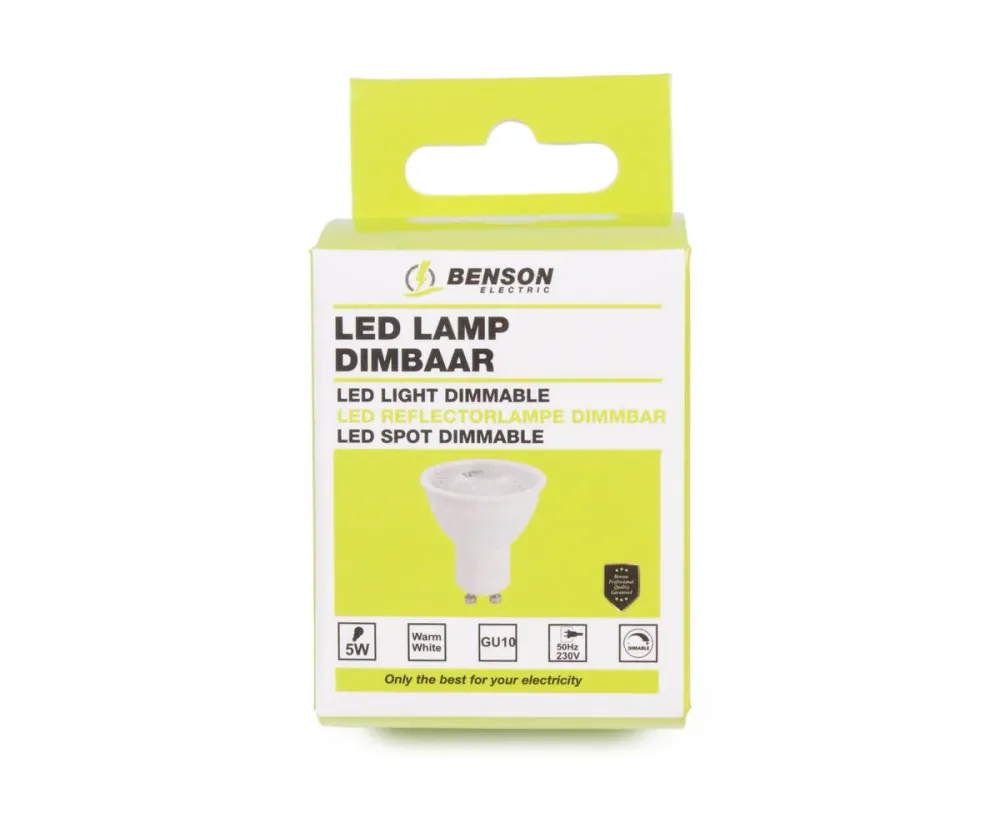 LED Lamp GU10 5W Dimbaar, 400lm, Warm Wit, 20.000u Levensduur