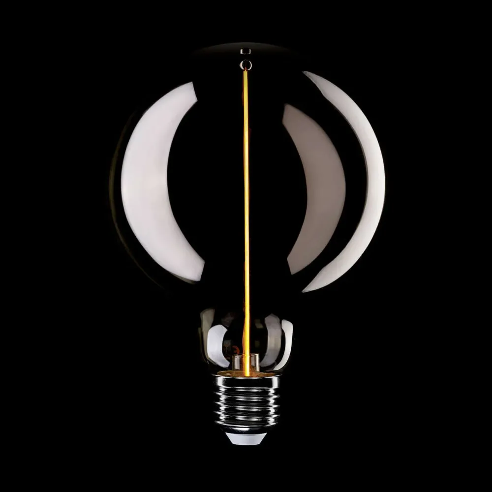 LED Lichtbron Smoky Magnetic Deco Line Globe G125 2,8W 90Lm E27 1800K - F05