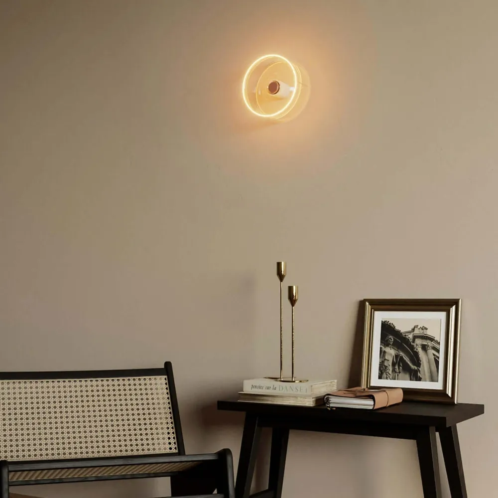 LED lichtbron Transparant Ghost Line Recessed Donut 195x83 6W 500Lm E27 2200K Dimbaar - G02