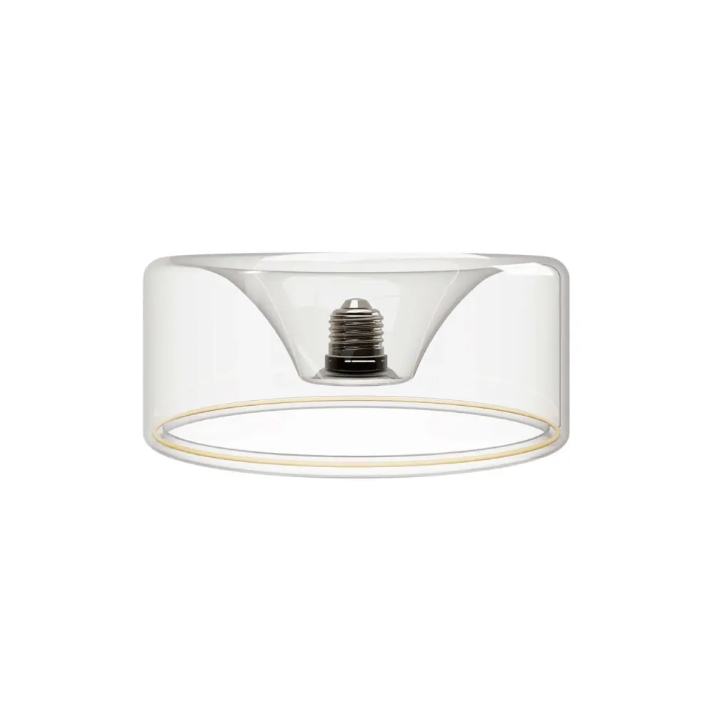 LED lichtbron Transparant Ghost Line Recessed Donut 195x83 6W 500Lm E27 2200K Dimbaar - G02