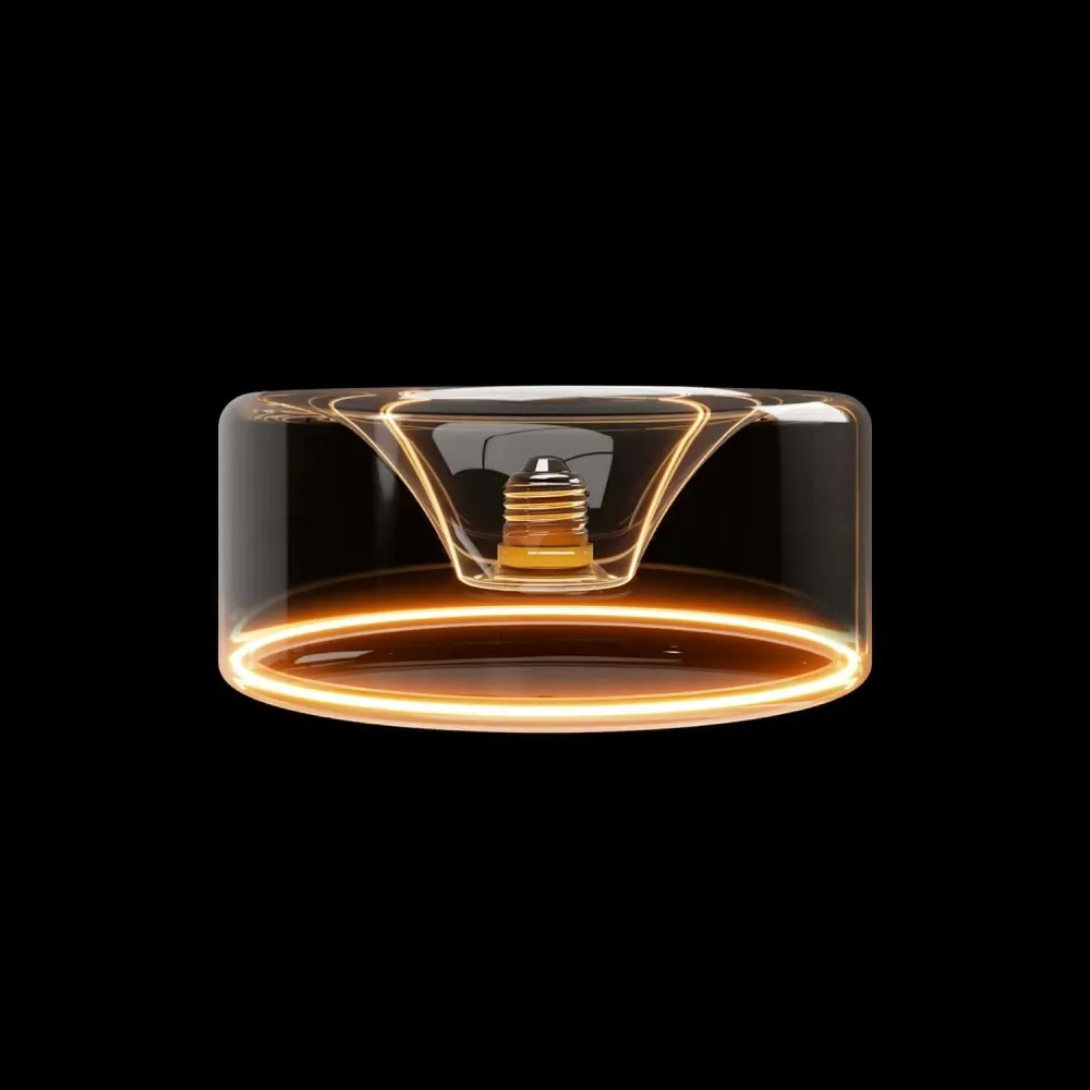 LED lichtbron Transparant Ghost Line Recessed Donut 195x83 6W 500Lm E27 2200K Dimbaar - G02
