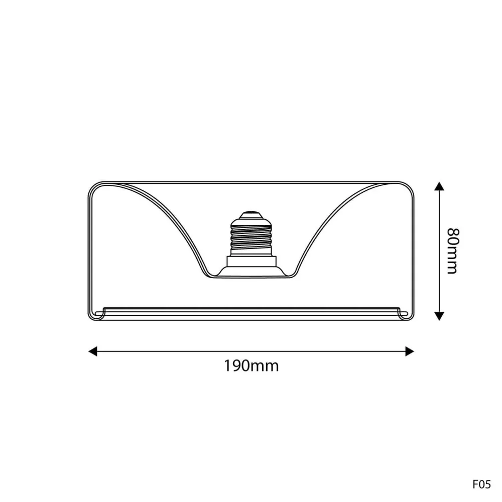 LED lichtbron Transparant Ghost Line Recessed Donut 195x83 6W 500Lm E27 2200K Dimbaar - G02