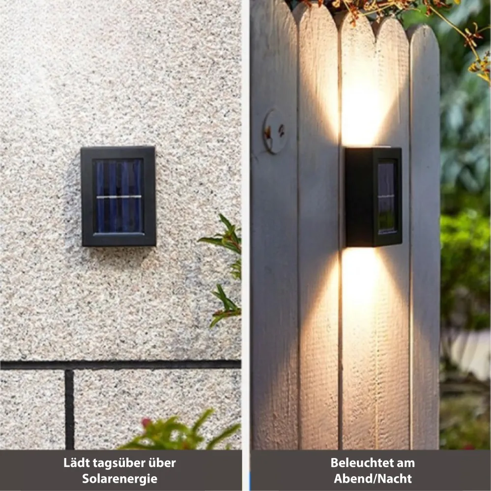 LED Solar Tuinwandlamp - Sfeervolle