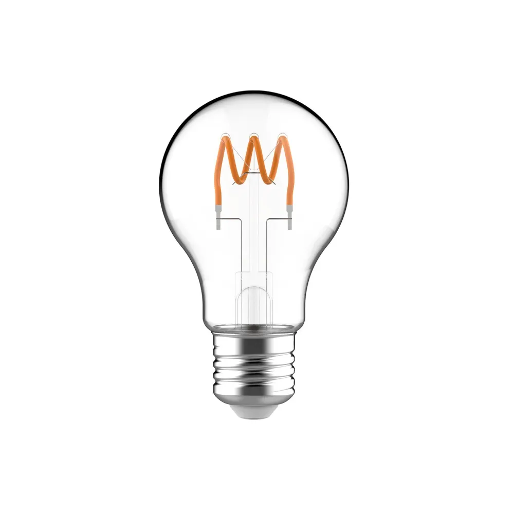 LED-lamp Helder A19 3,8W 136Lm E26 2200K Dimbaar - A19 Looping Filament