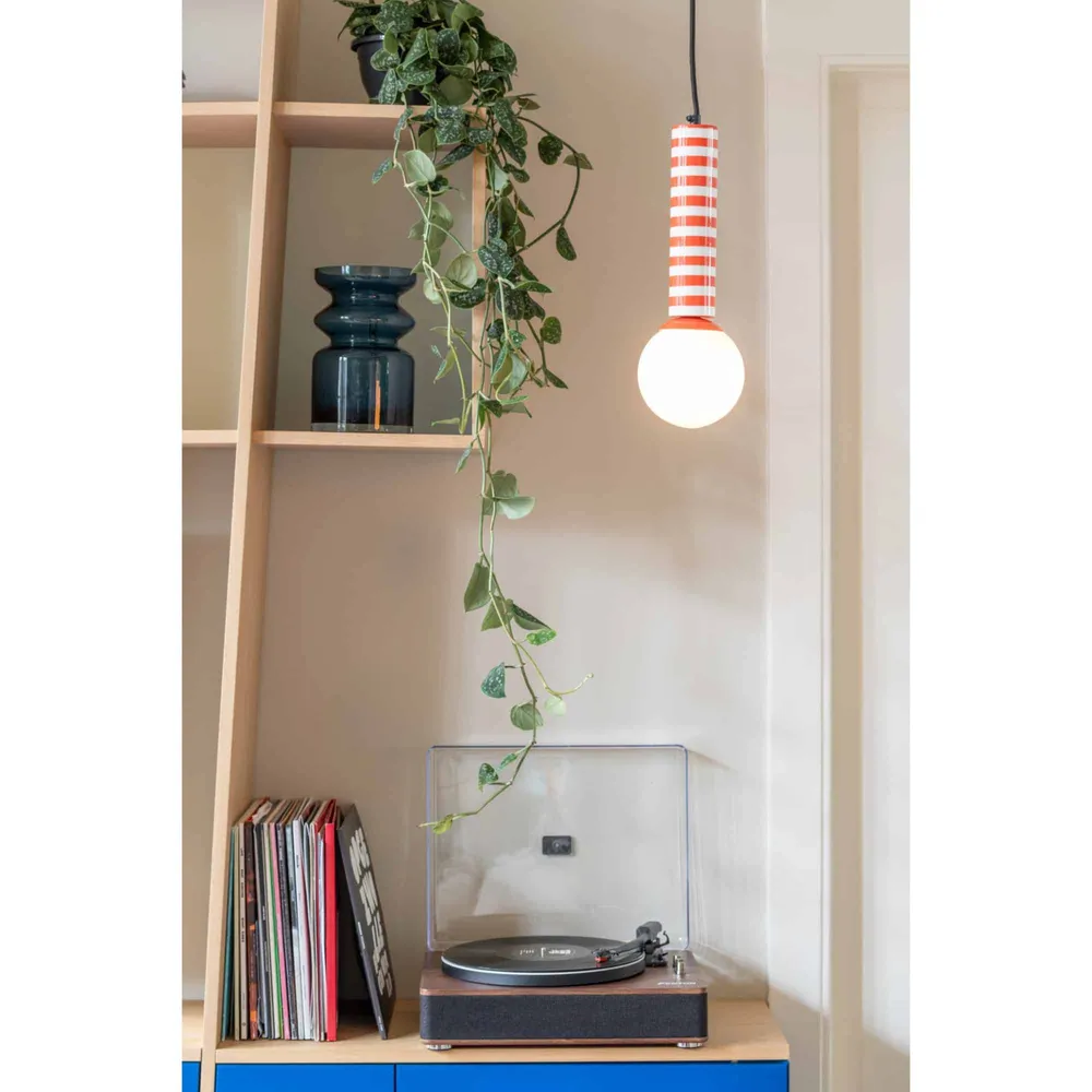 Leitmotiv hanglamp Rayado Retro - oranje - Ø12cm