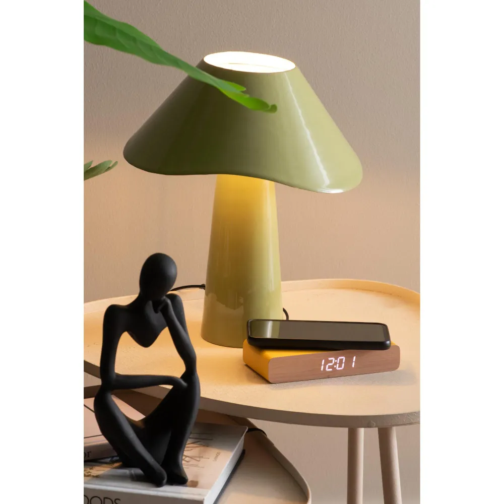 Leitmotiv tafellamp Ameno - groen - 28x28x33cm - Paddenstoellamp