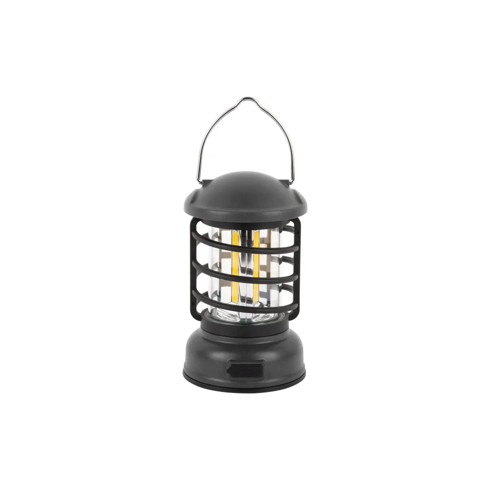 Leitmotiv tafellamp Camping Lantern LED - zwart - Ø8.5cm