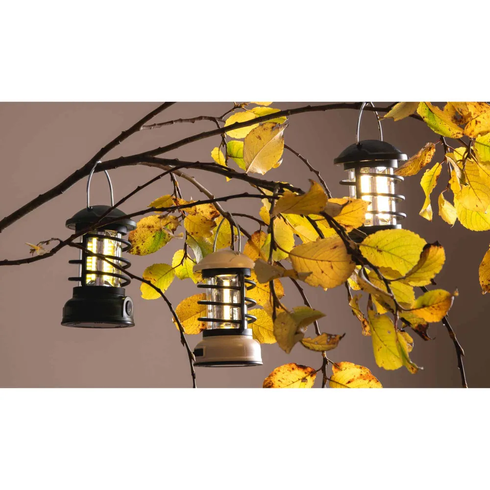 Leitmotiv tafellamp Camping Lantern LED - zwart - Ø8.5cm