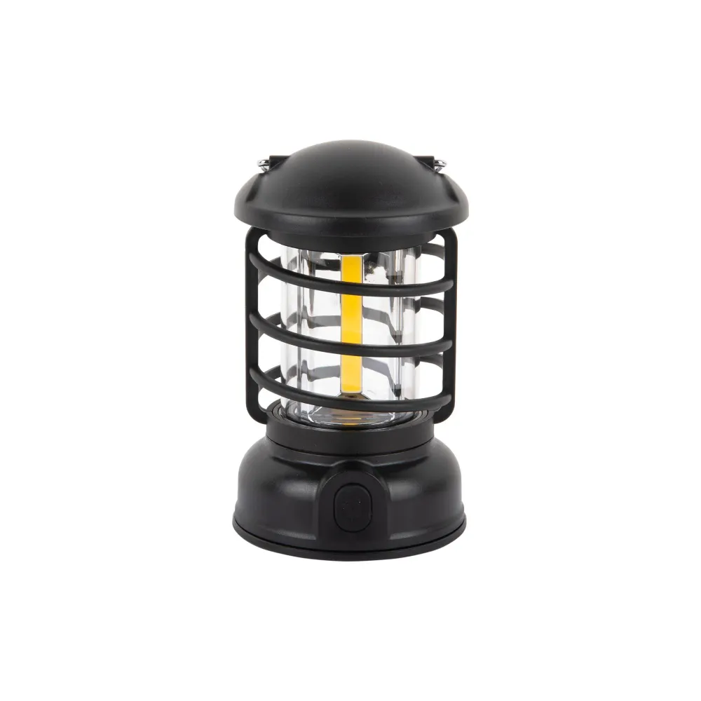Leitmotiv tafellamp Camping Lantern LED - zwart - Ø8.5cm