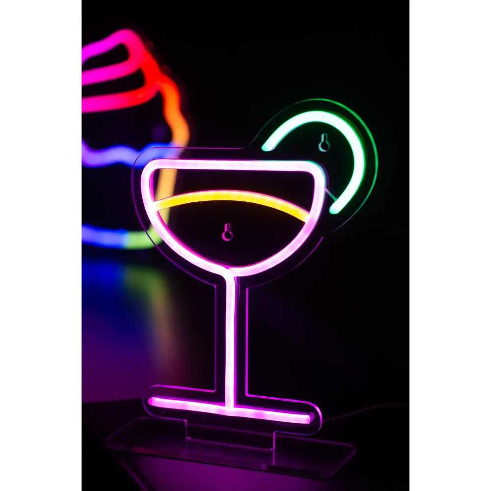 Leitmotiv tafellamp Cocktail - multicolor - 21.1x21.1x30cm