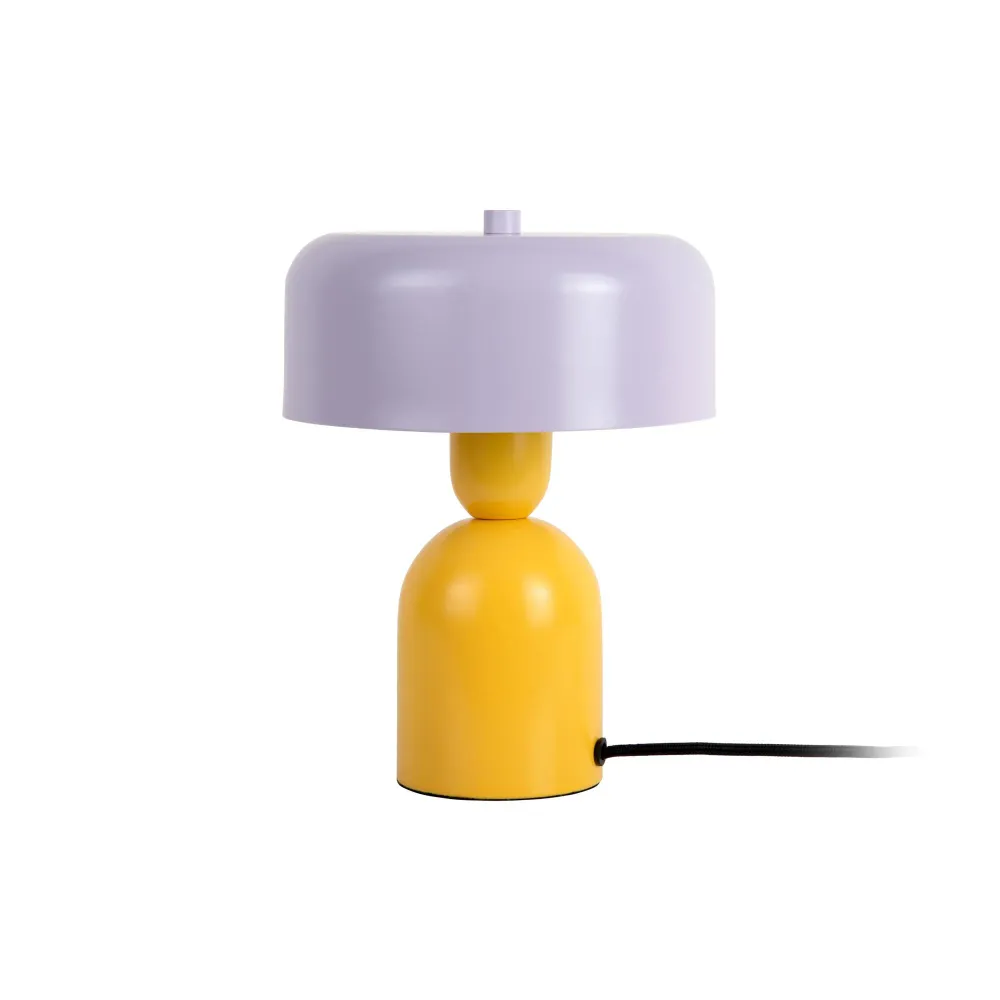 Leitmotiv tafellamp Double Funky - geel - Ø19cm