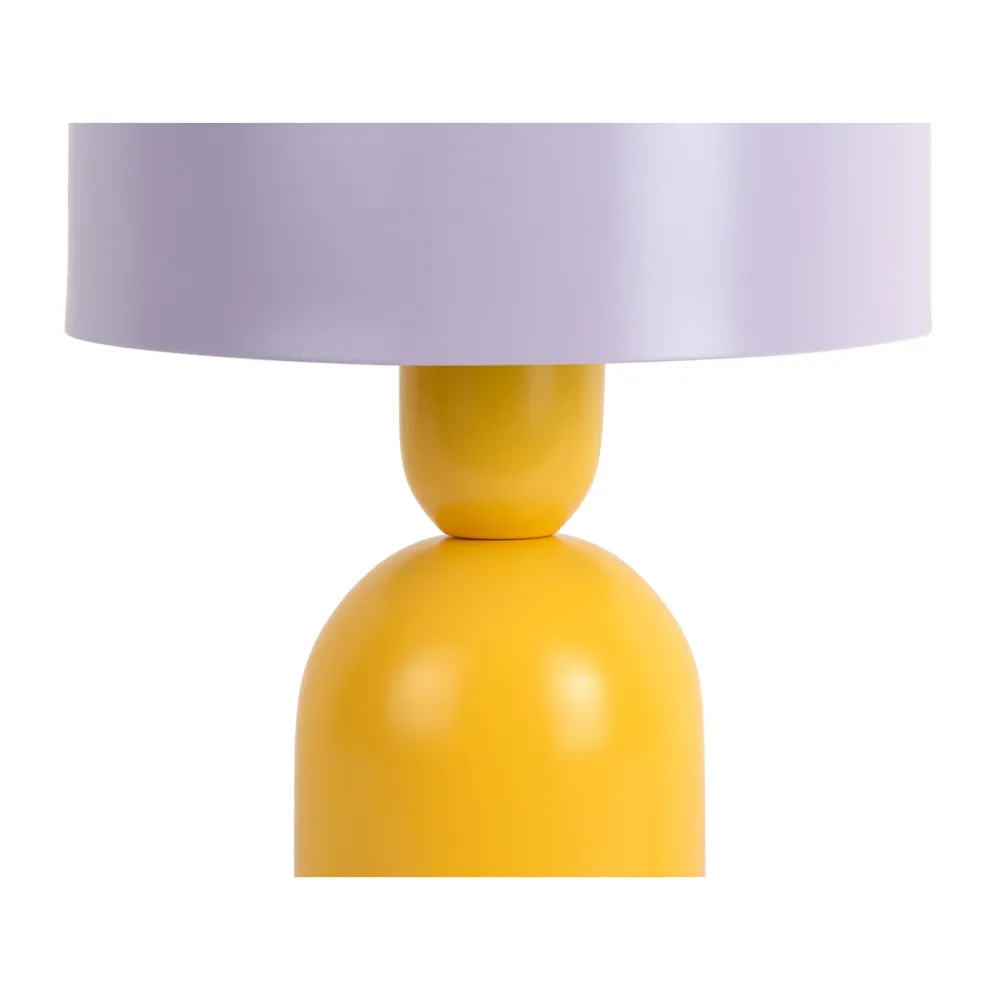 Leitmotiv tafellamp Double Funky - geel - Ø19cm