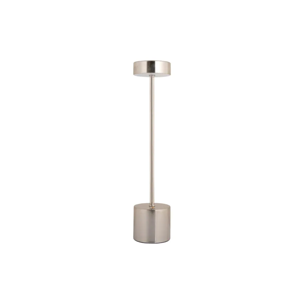 Leitmotiv tafellamp Ganar LED - zilver - Ø8cm