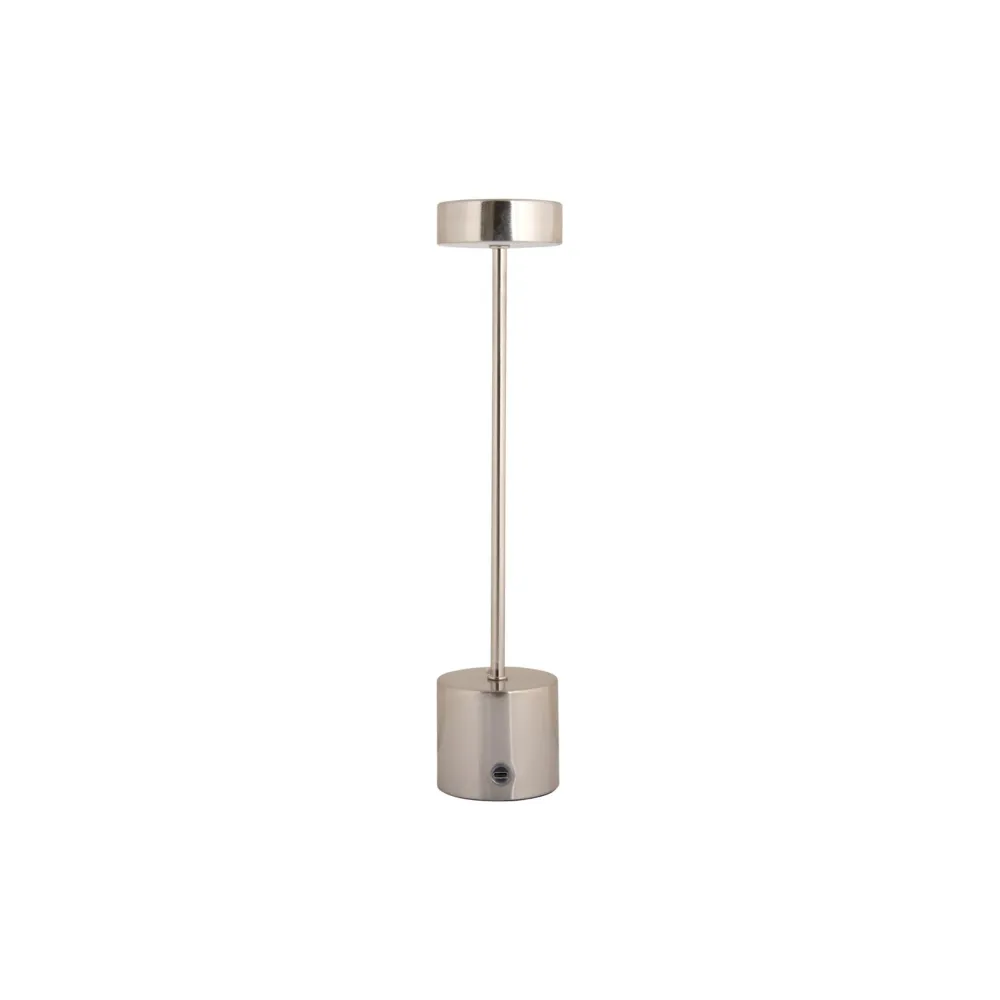 Leitmotiv tafellamp Ganar LED - zilver - Ø8cm