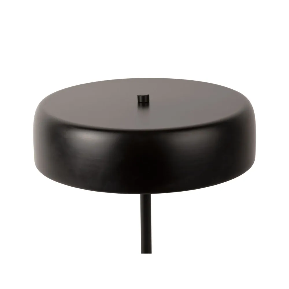 Leitmotiv tafellamp Gold Disc - zwart - Ø30cm