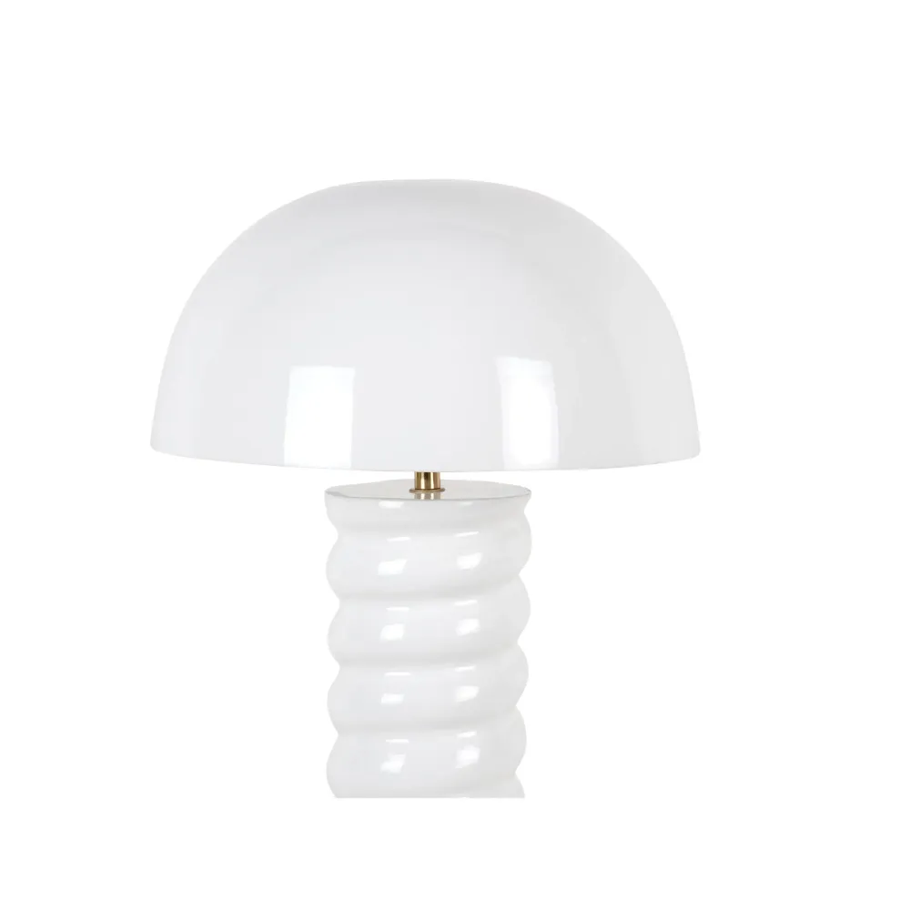 Leitmotiv tafellamp Gracio - wit - 30x30x45cm - Paddenstoellamp