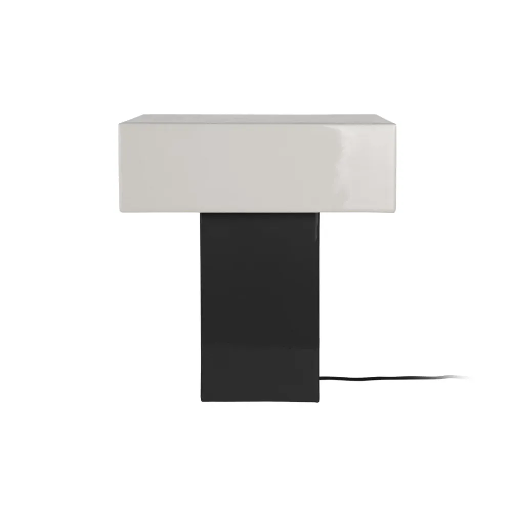 Leitmotiv tafellamp Grato Recto - zwart - 32x15x35cm
