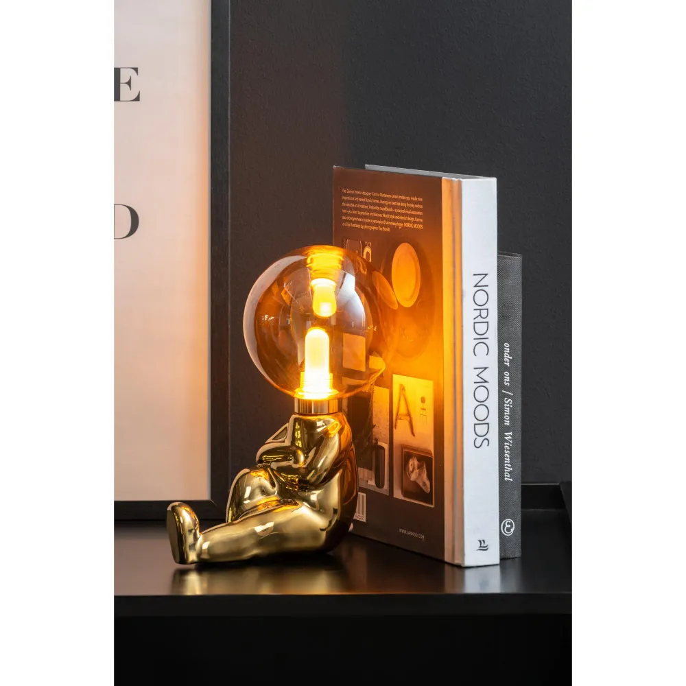 Leitmotiv tafellamp Joey LED - goud - 16.5x12x22.5cm