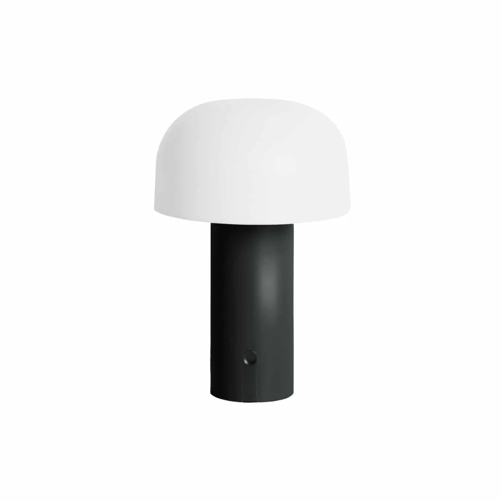 Leitmotiv tafellamp Luca LED - zwart - 15x15x22.5cm - Paddenstoellamp