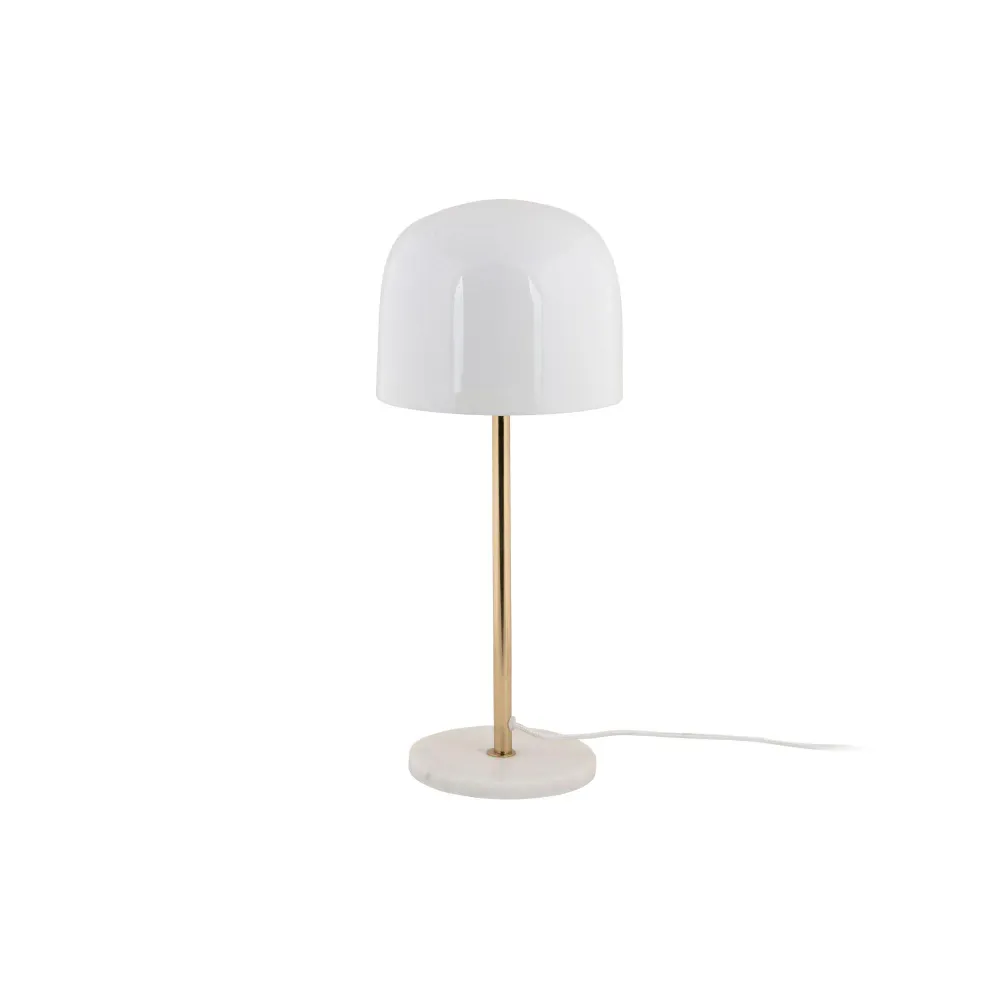 Leitmotiv tafellamp Manta - wit - 20x20x50cm - Paddenstoellamp