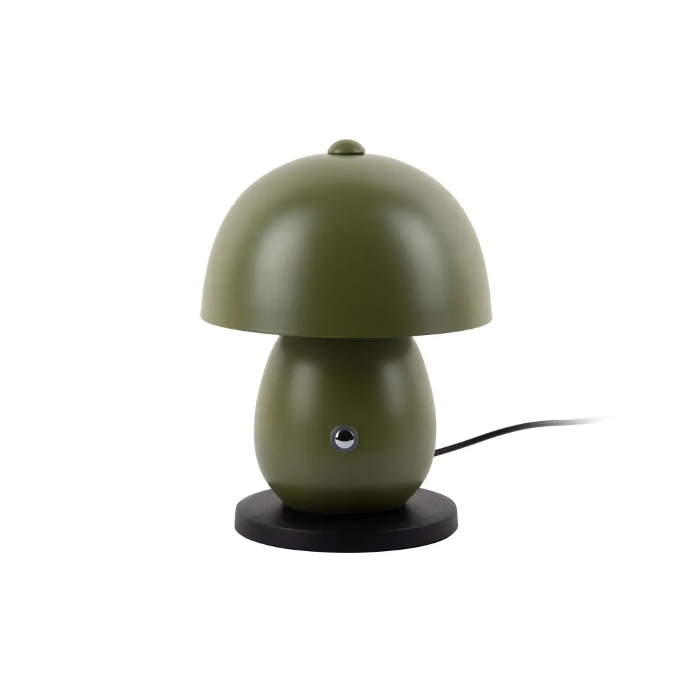 Leitmotiv tafellamp Mono LED - groen - 14x14x18cm - Paddenstoellamp