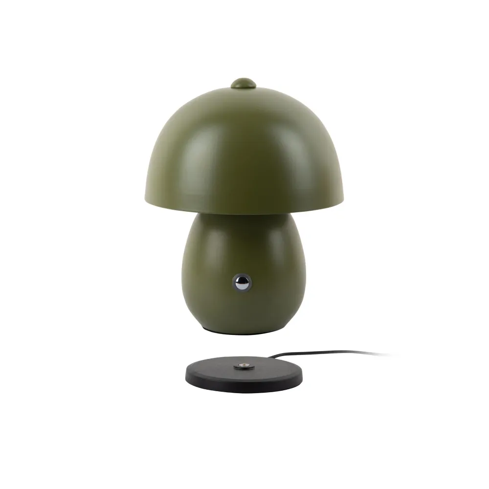 Leitmotiv tafellamp Mono LED - groen - 14x14x18cm - Paddenstoellamp