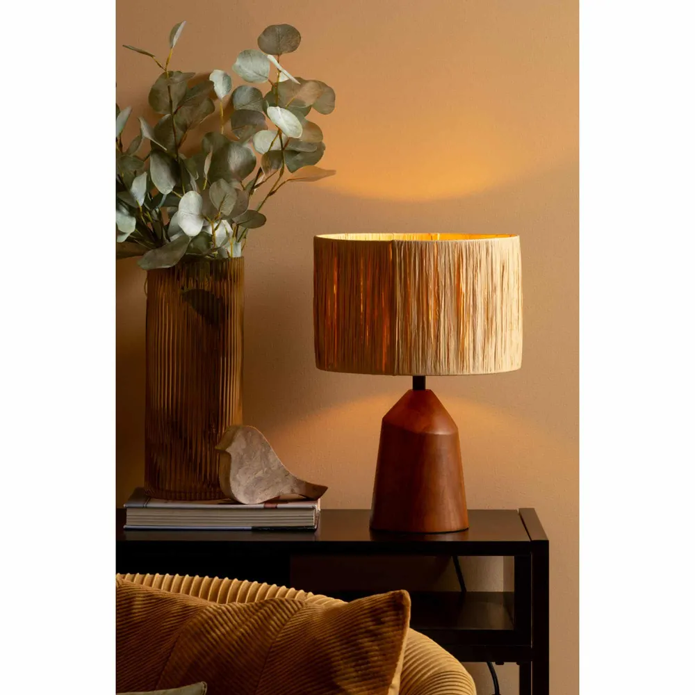 Leitmotiv tafellamp Sheer Trapeze - naturel - Ø25cm