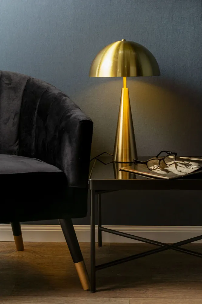 Leitmotiv tafellamp Sublime - goud - 30x30x51cm - Paddenstoellamp