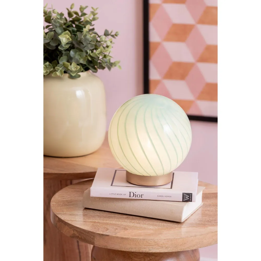 Leitmotiv tafellamp Summer Globe - groen - 15.2x15.2x16.7cm