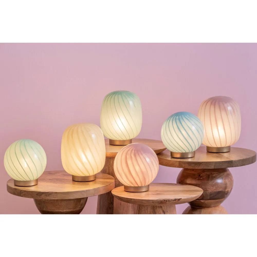 Leitmotiv tafellamp Summer Globe - roze - 15.6x15.6x20cm