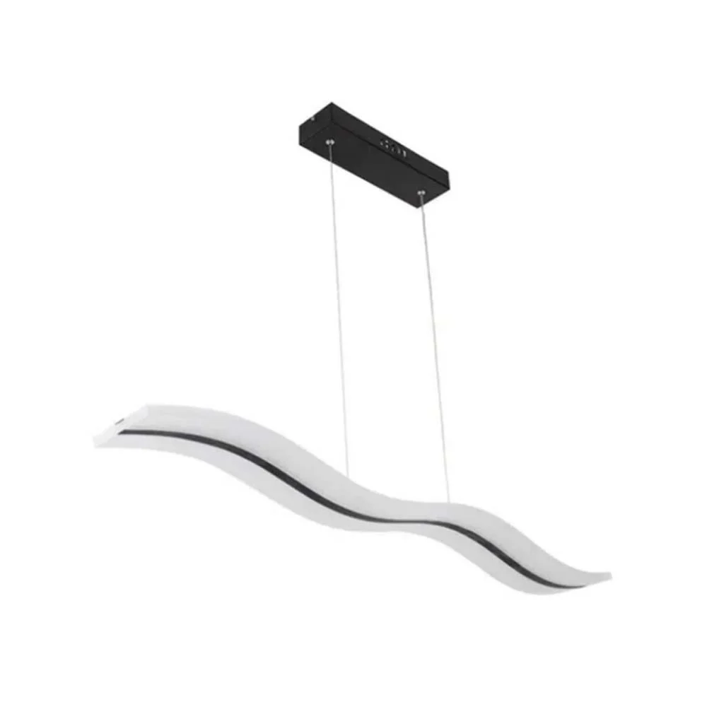 CANDIL DE LED COLGANTE NEGRO 40W LUZ DIA LEON ILUMINACION