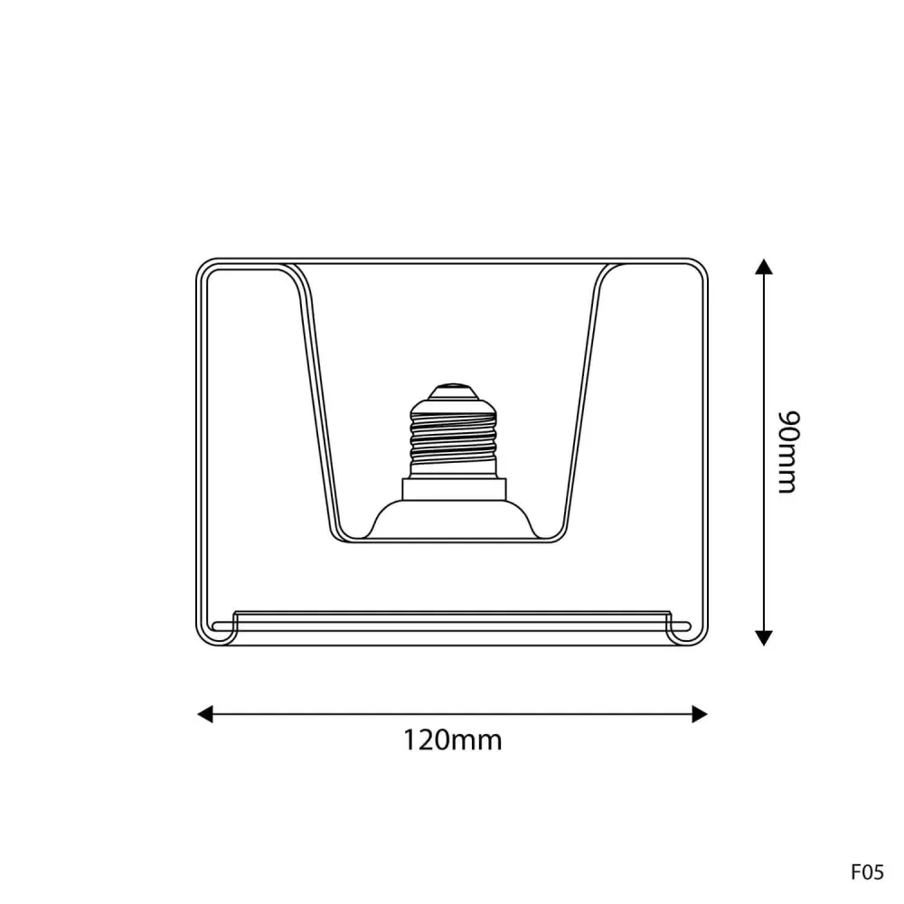 Lichtbron LED Smoky Ghost Line Recessed Donut 120x90 6W 380Lm E27 1900K dimbaar - G13