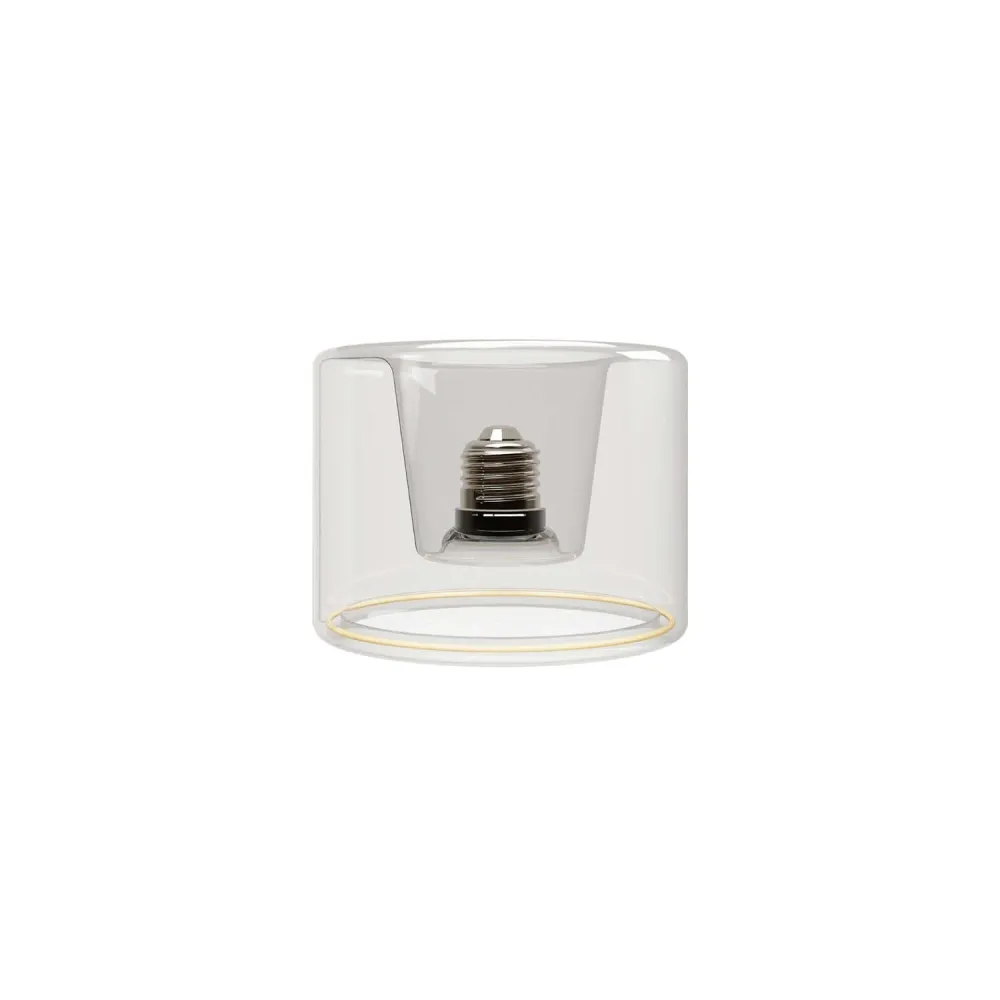 Lichtbron LED Transparant Ghost Line Recessed Donut 120x90 6W 500Lm E27 2200K Dimbaar - G03