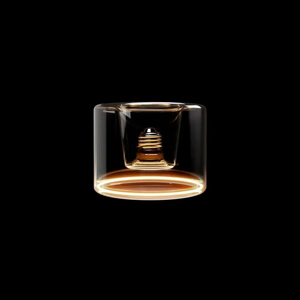 Lichtbron LED Transparant Ghost Line Recessed Donut 120x90 6W 500Lm E27 2200K Dimbaar - G03
