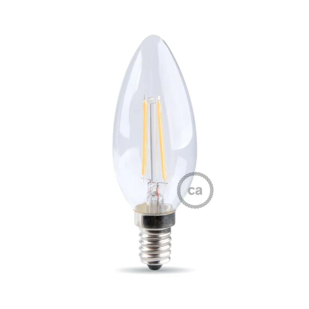 Lichtbron LED Transparant Olijf 4,5W 470Lm E14 2700K